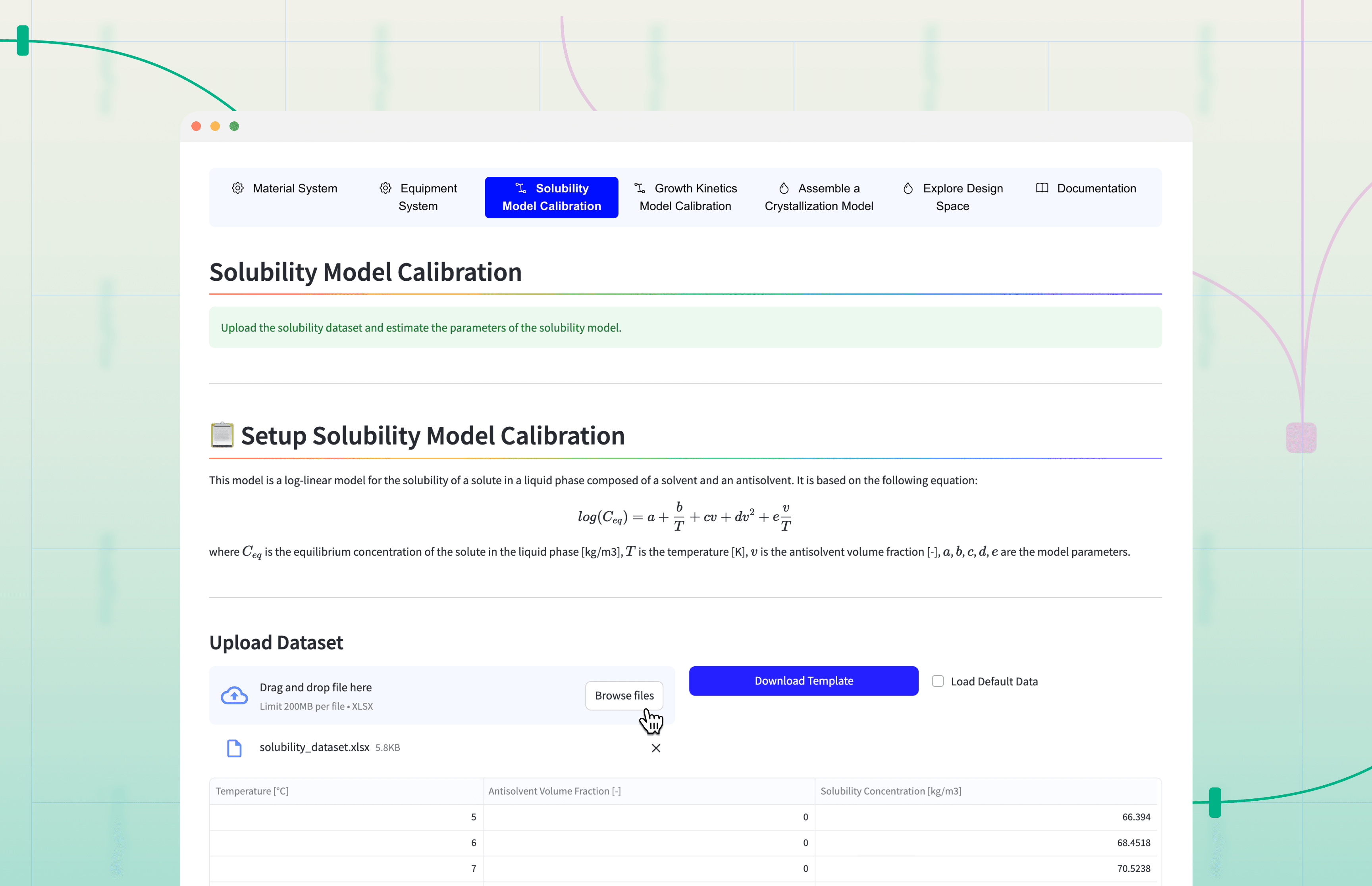 Morphological Crystallization workflow app